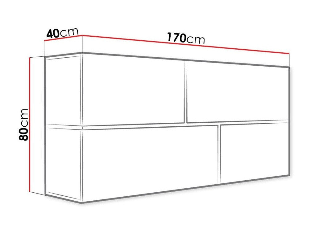 Armario de pared 55924