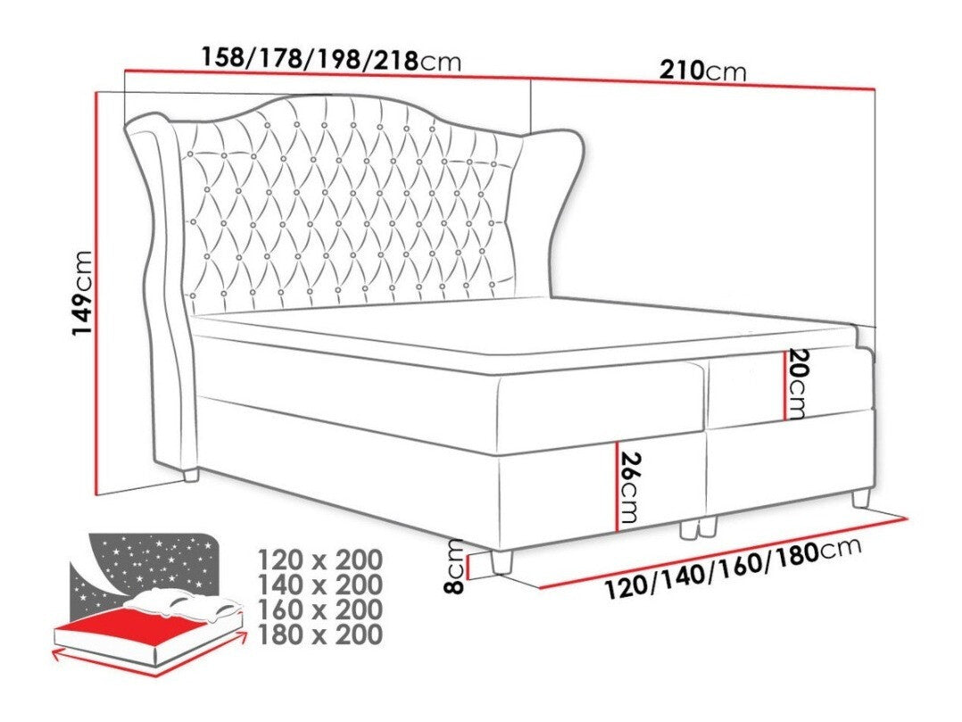 Cama continental 263304