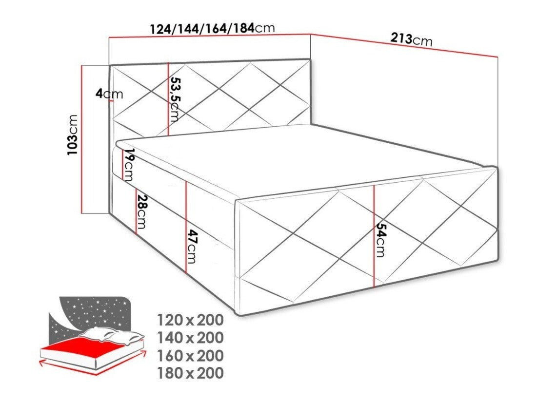 Cama continental 376371