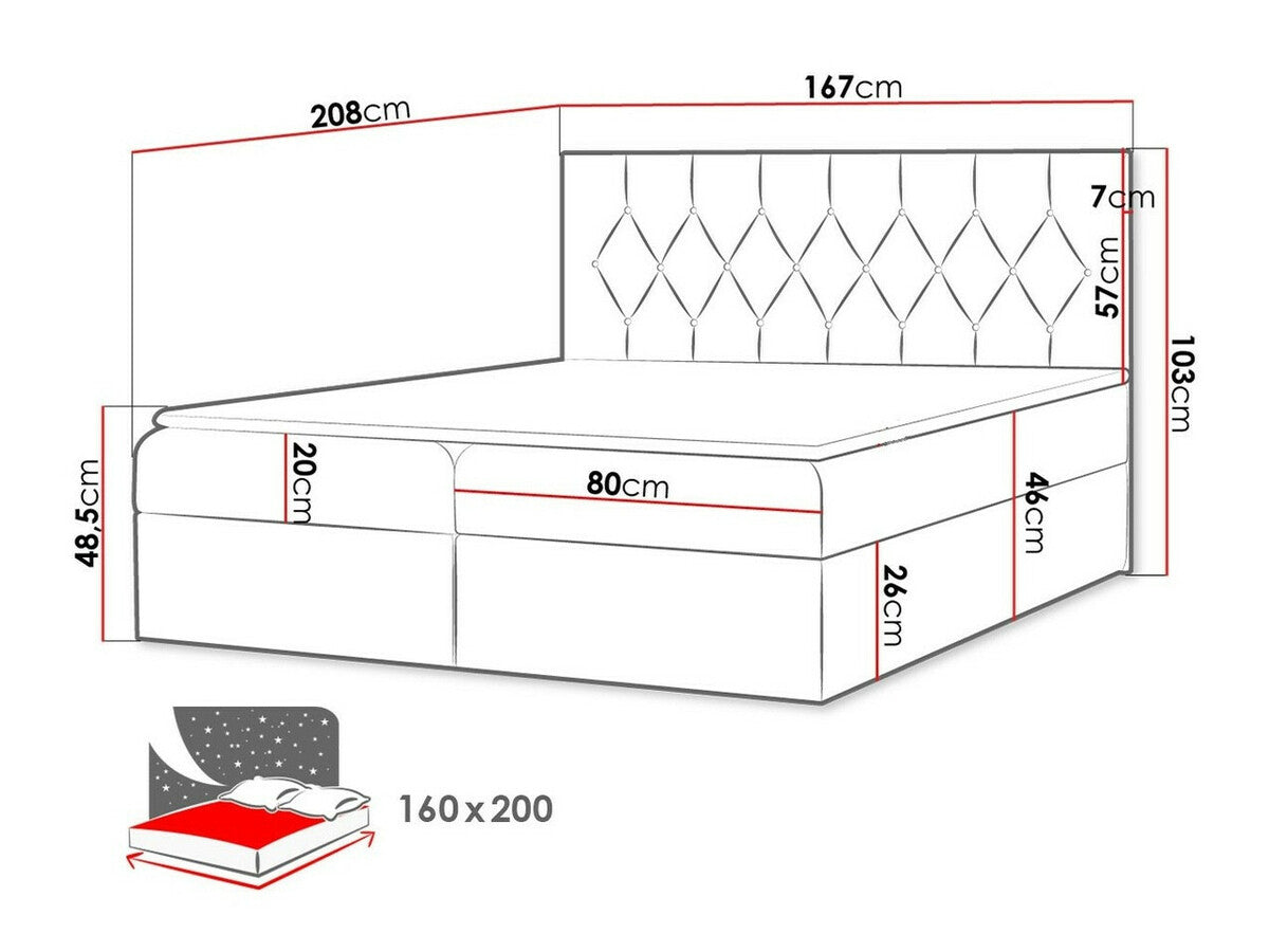 Cama continental 438608