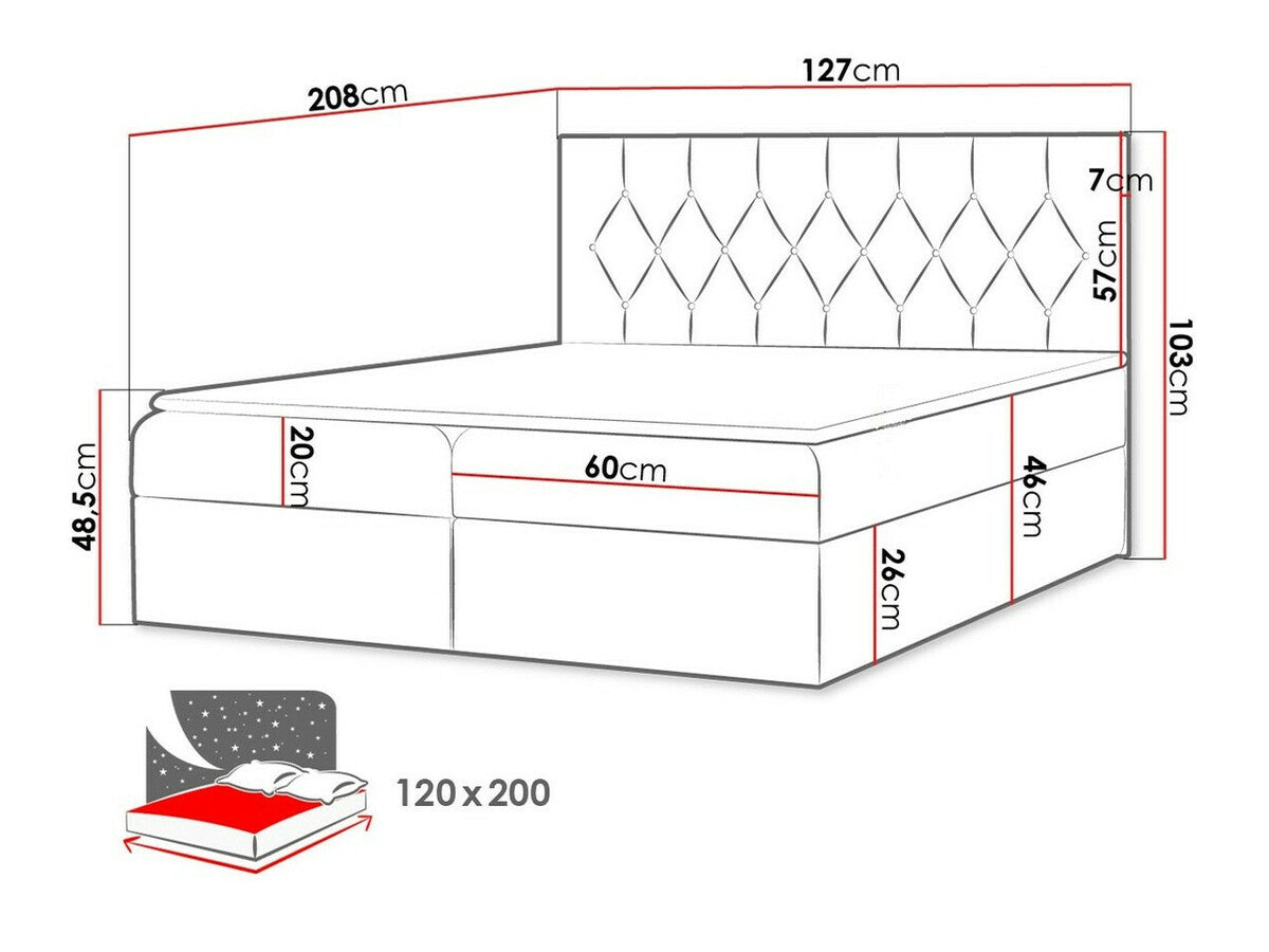 Cama continental 438608