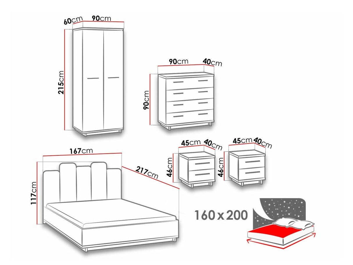 Conjunto de dormitorio 459586