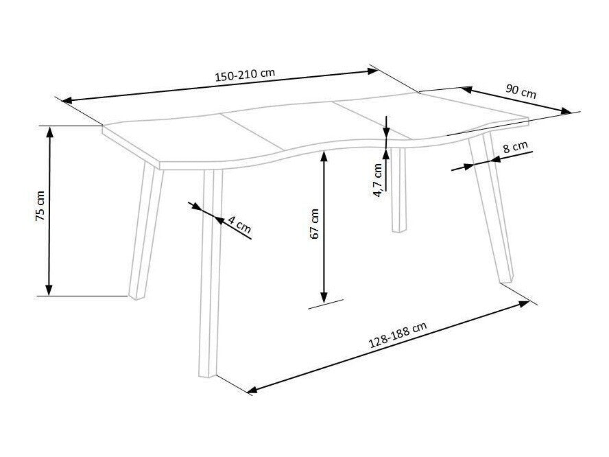 Conjunto de mesas y sillas para comedor 206078