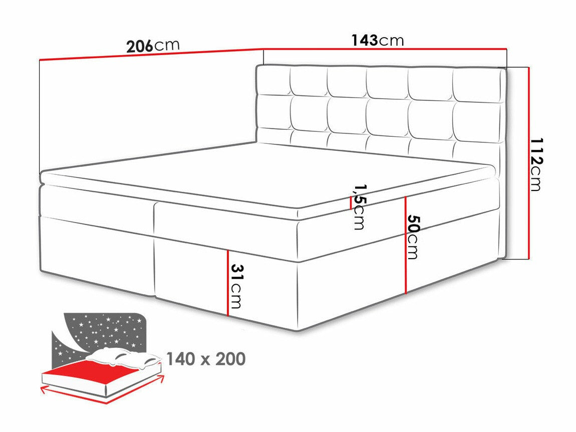 Cama continental 180649