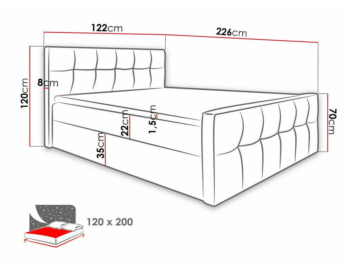 Cama continental 211144