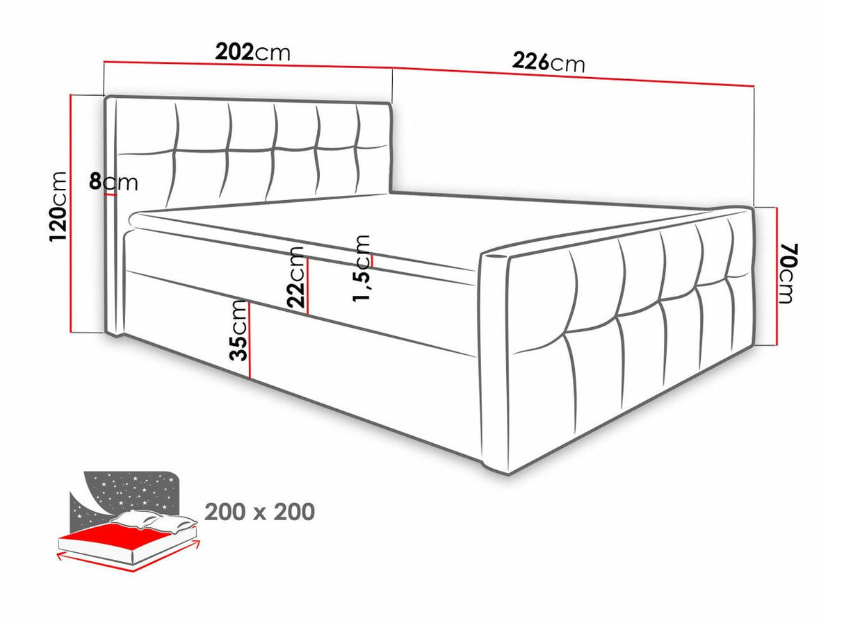 Cama continental 211144