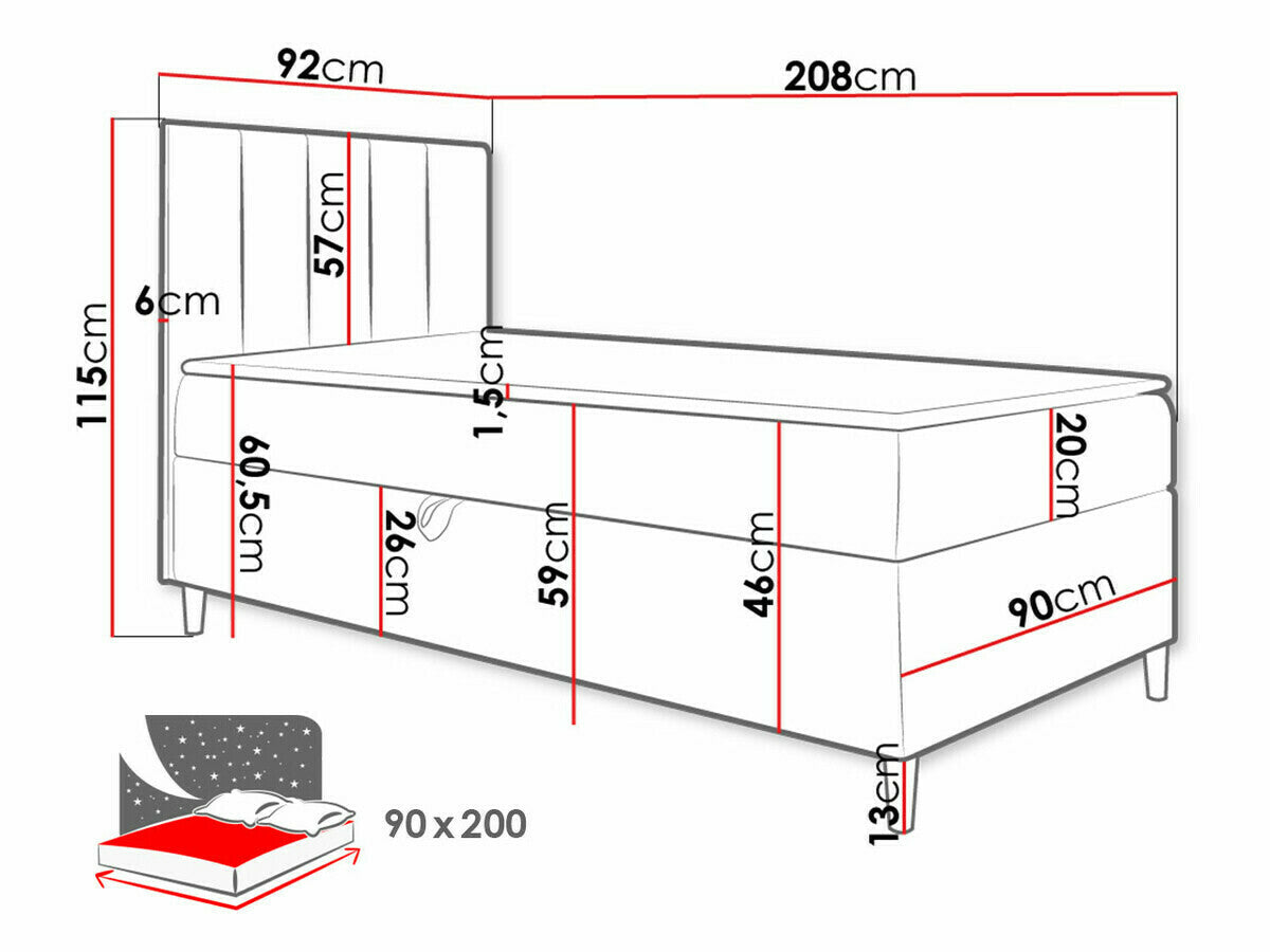 Cama continental 470258