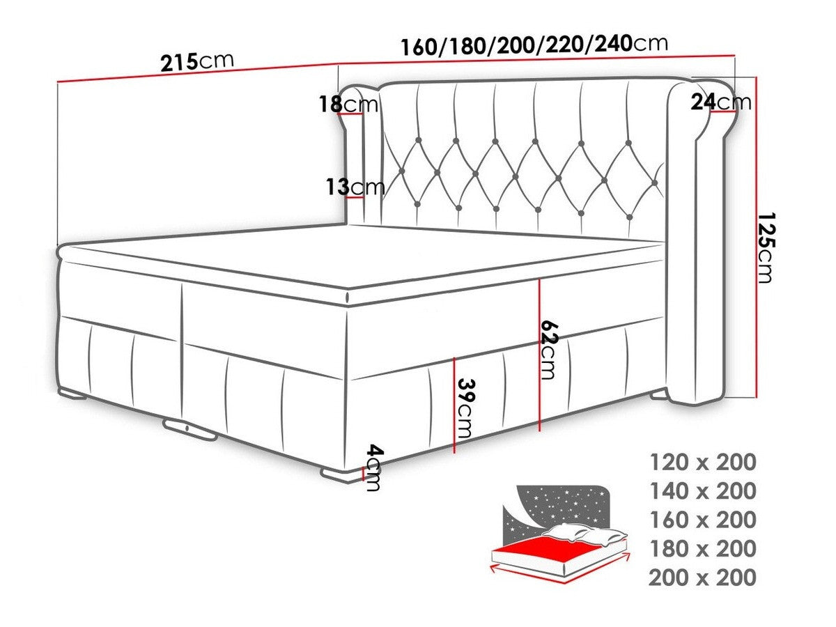 Cama continental 209351