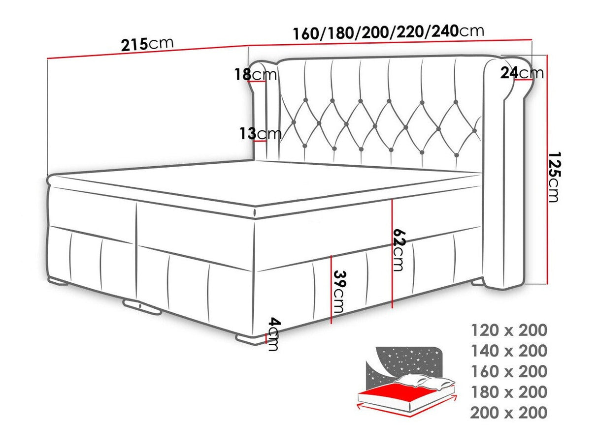 Cama continental 209351