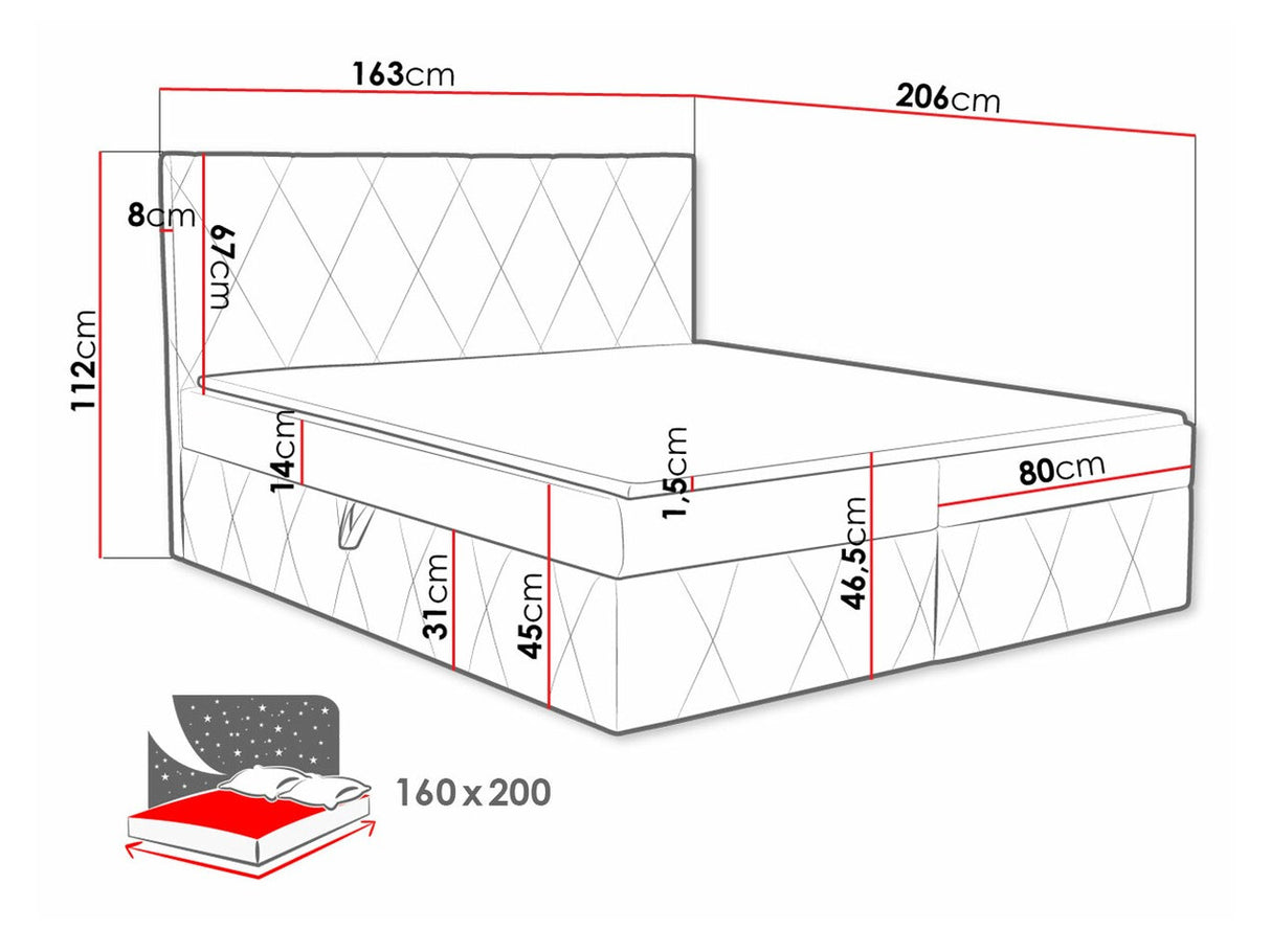 Cama continental 481123