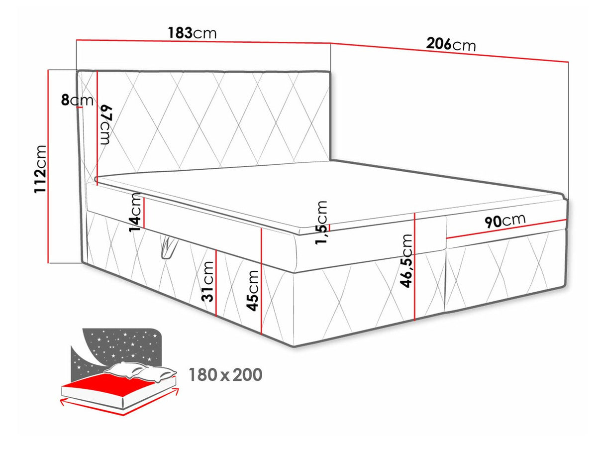 Cama continental 481123