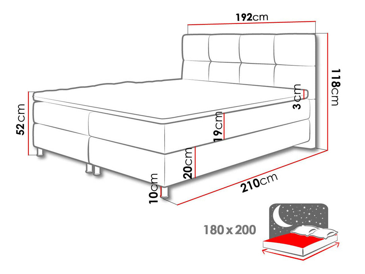 Cama continental 206691