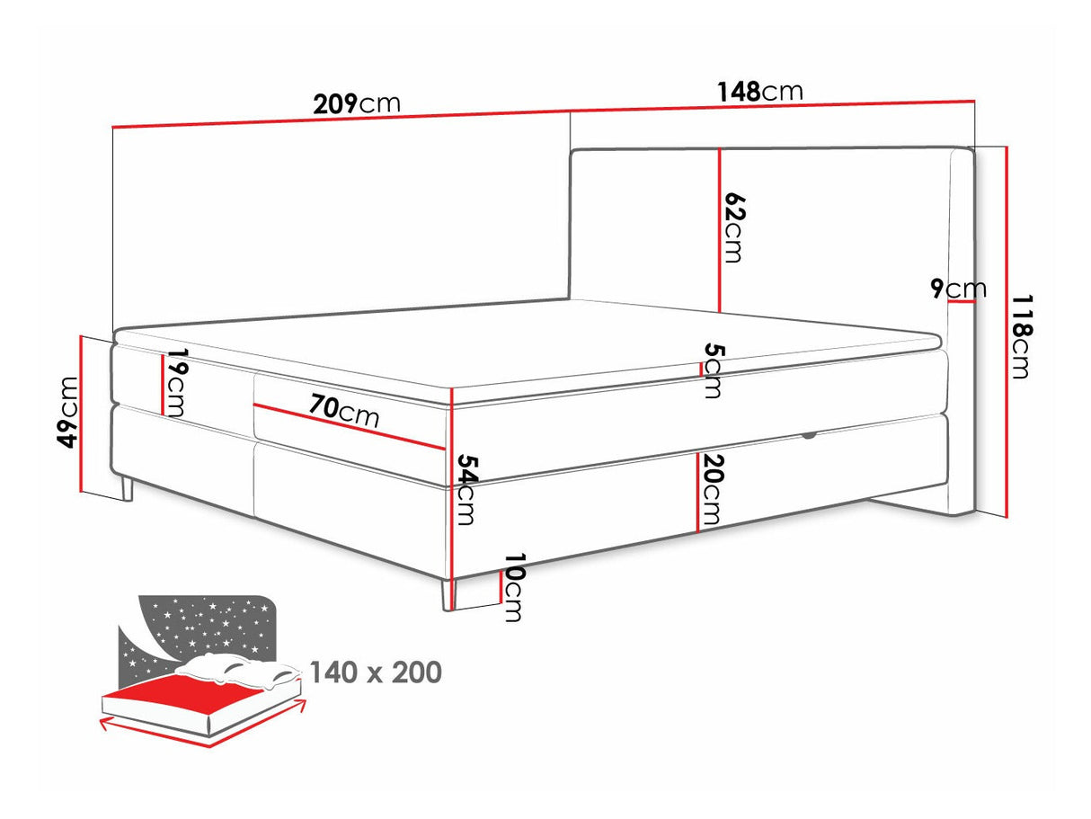 Cama continental 493984