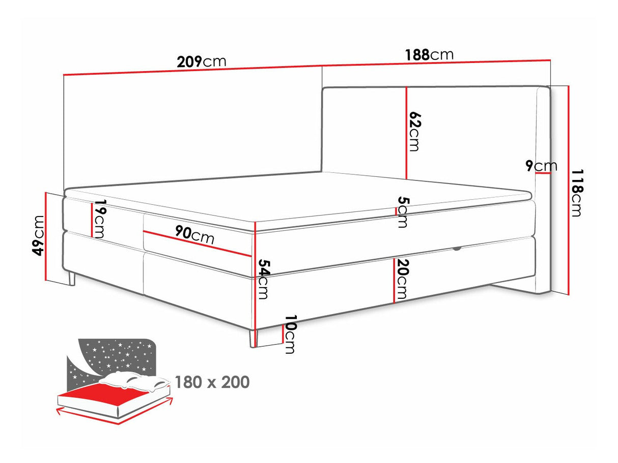 Cama continental 493984