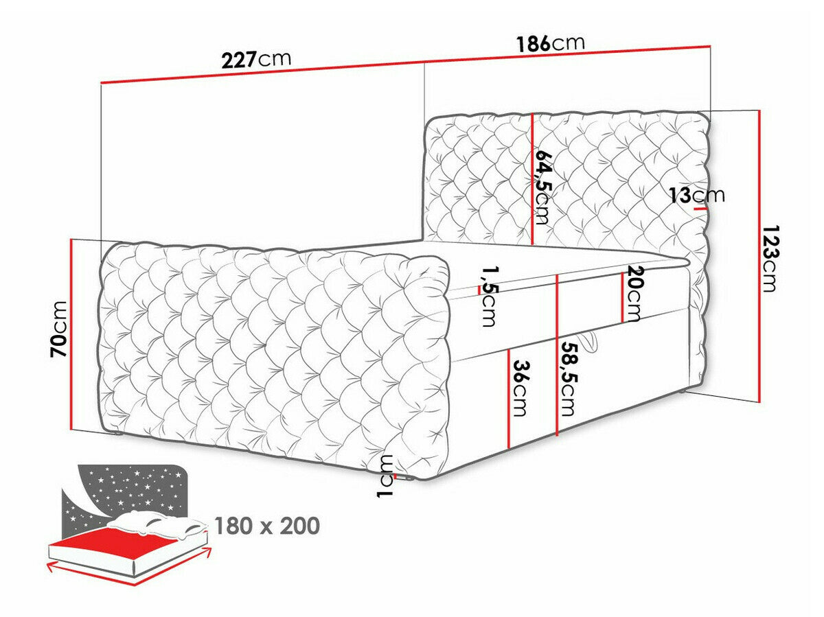 Cama continental 494302