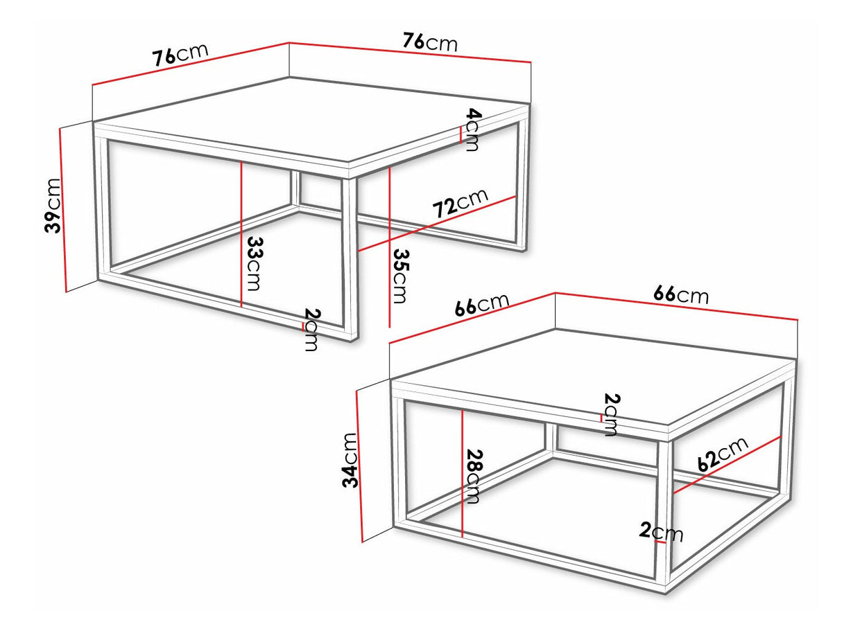 Conjunto mesa de centro 495056