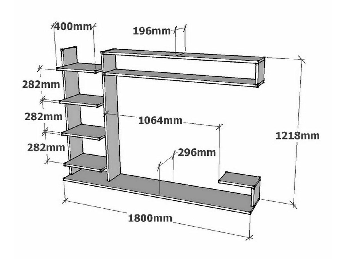 Estantería de pared 510878