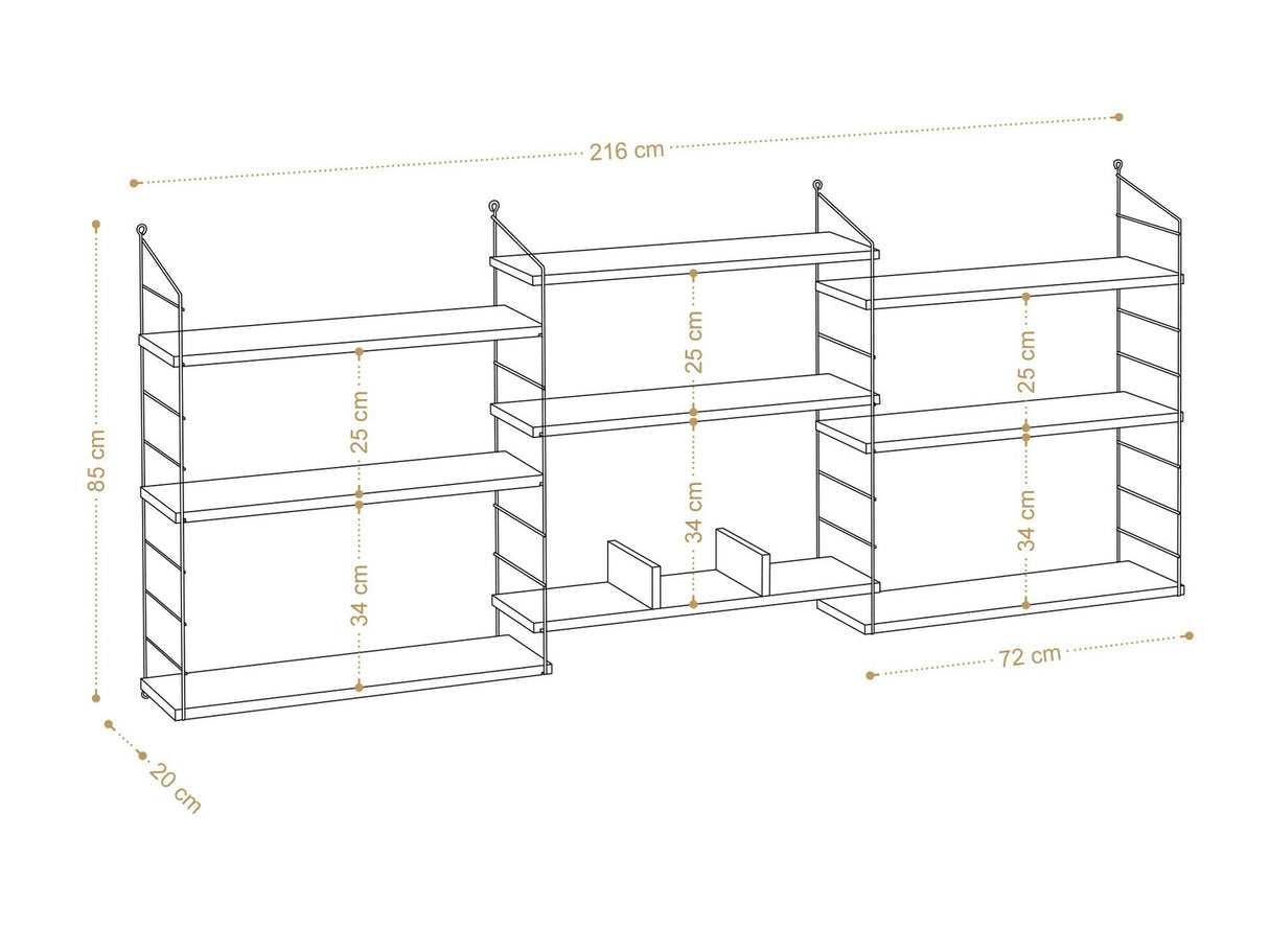 Estantería de pared 512372