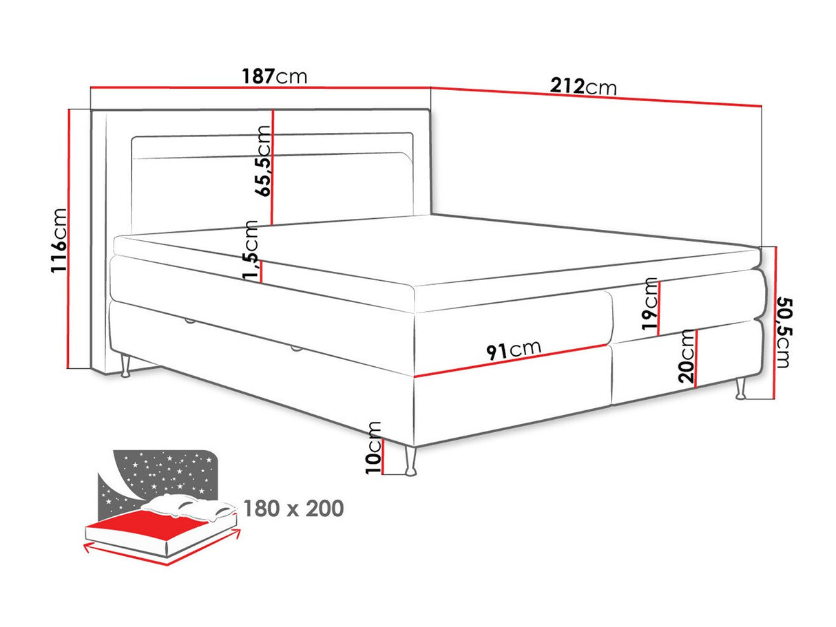 Cama continental 512496
