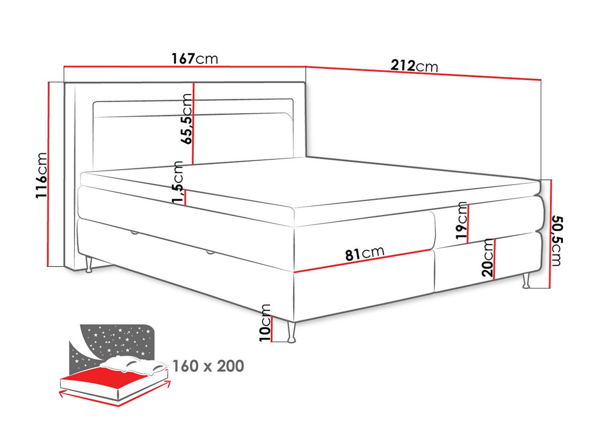 Cama continental 512496