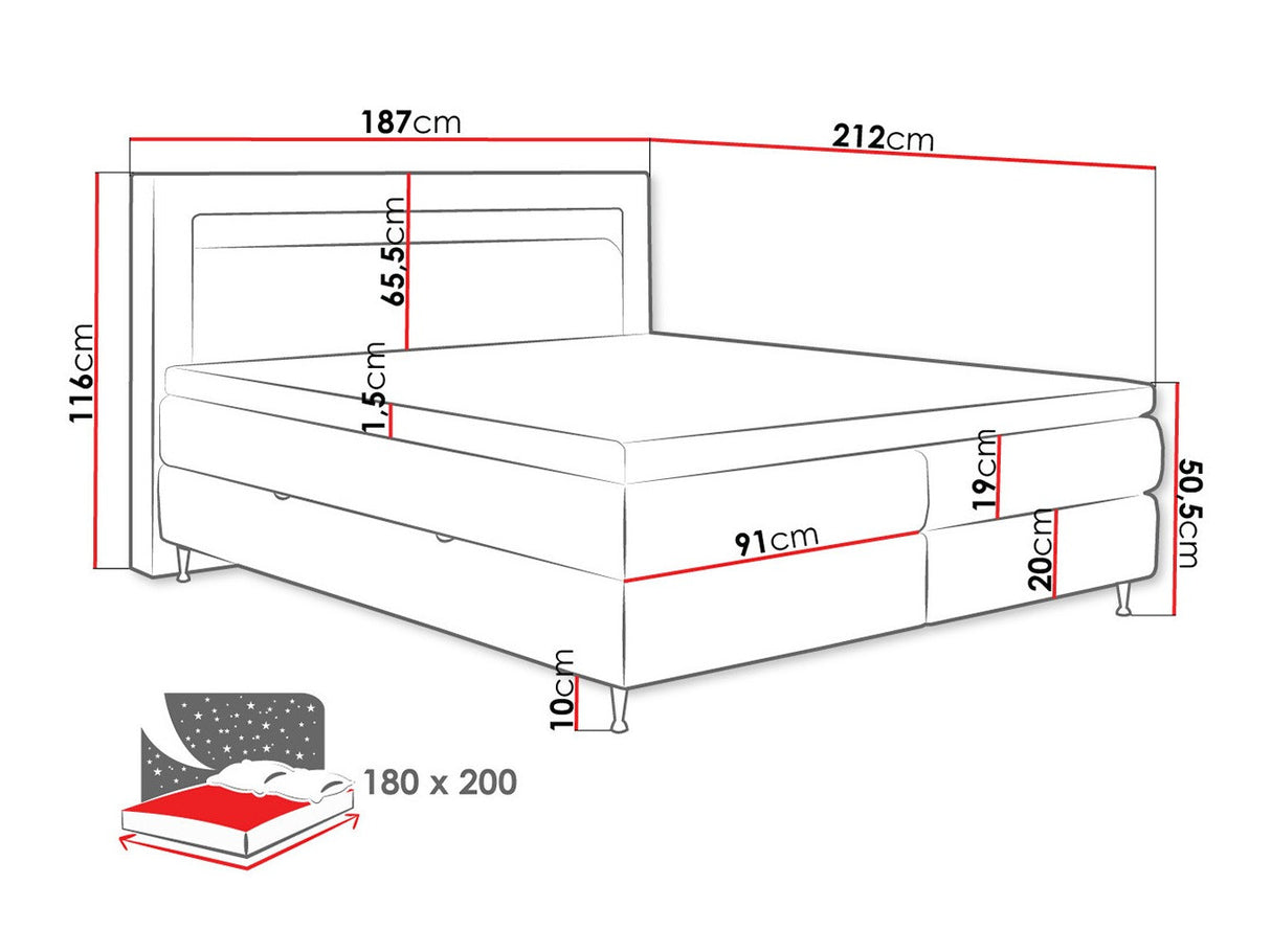 Cama continental 512496
