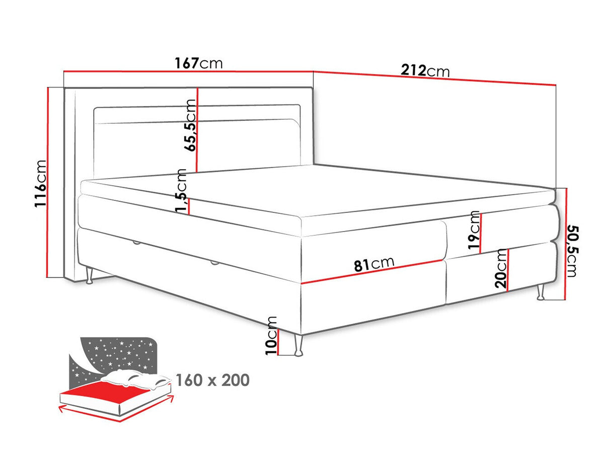 Cama continental 512496