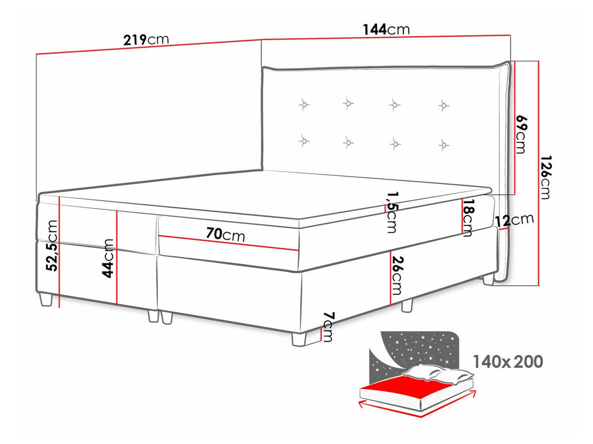 Cama continental 314938