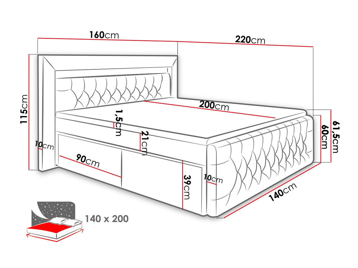 Cama continental 463808