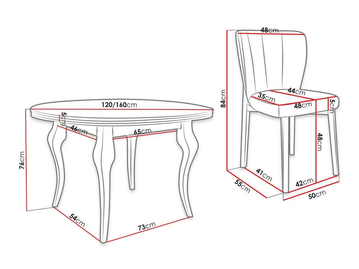 Conjunto de mesas y sillas para comedor 451489