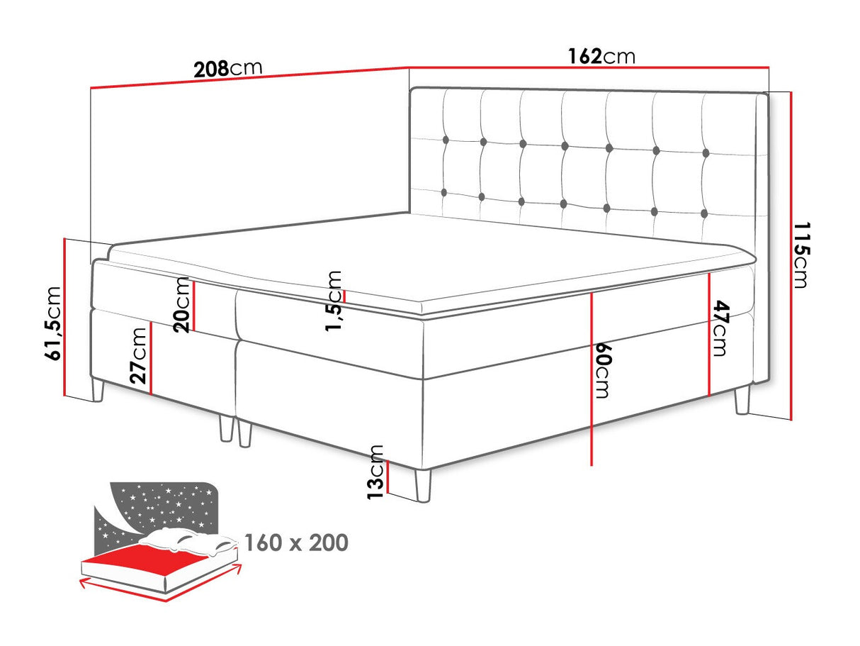 Cama continental 195896