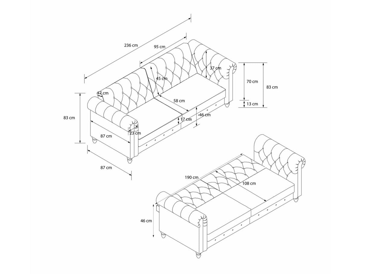 Sofá cama 520293