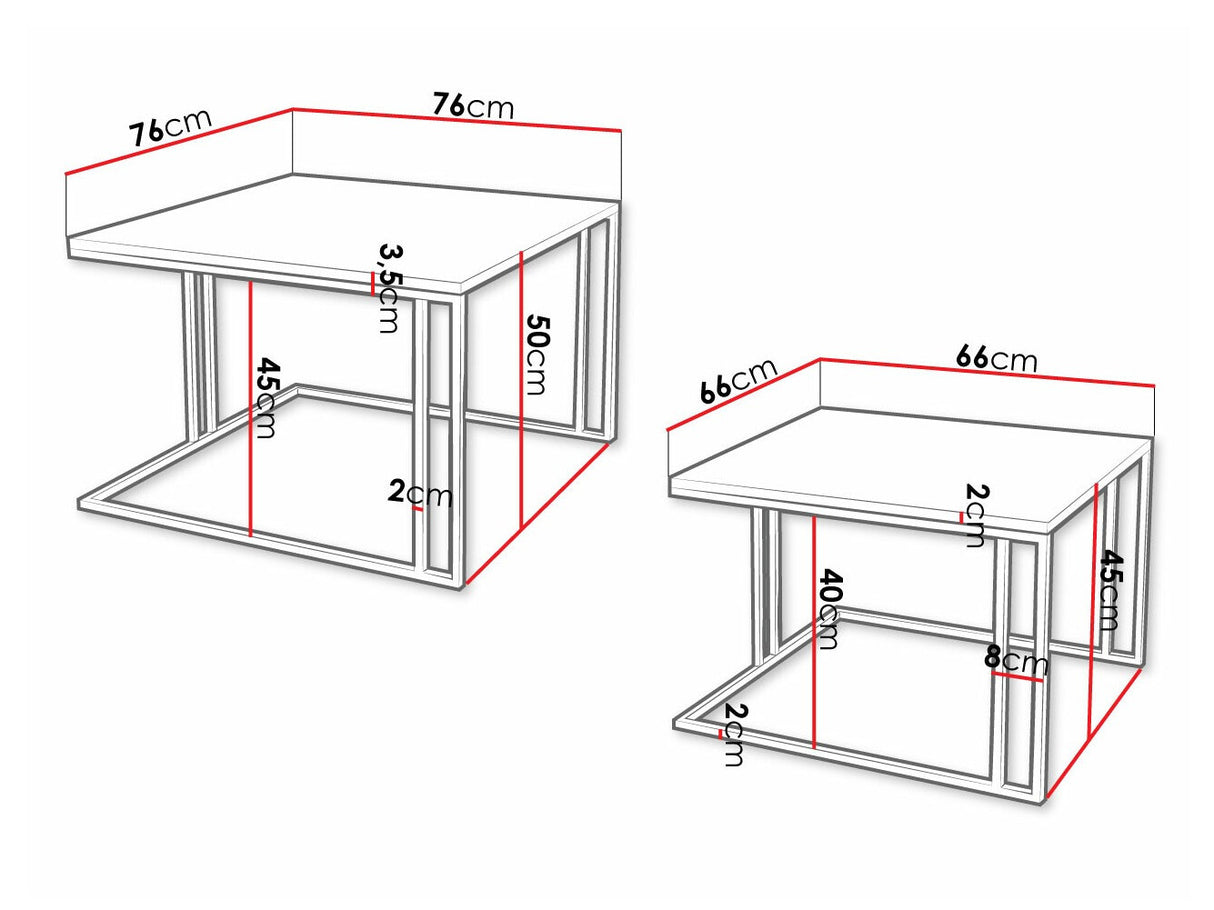 Conjunto mesa de centro 532209