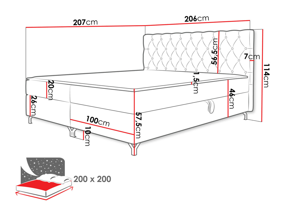 Cama continental 541039