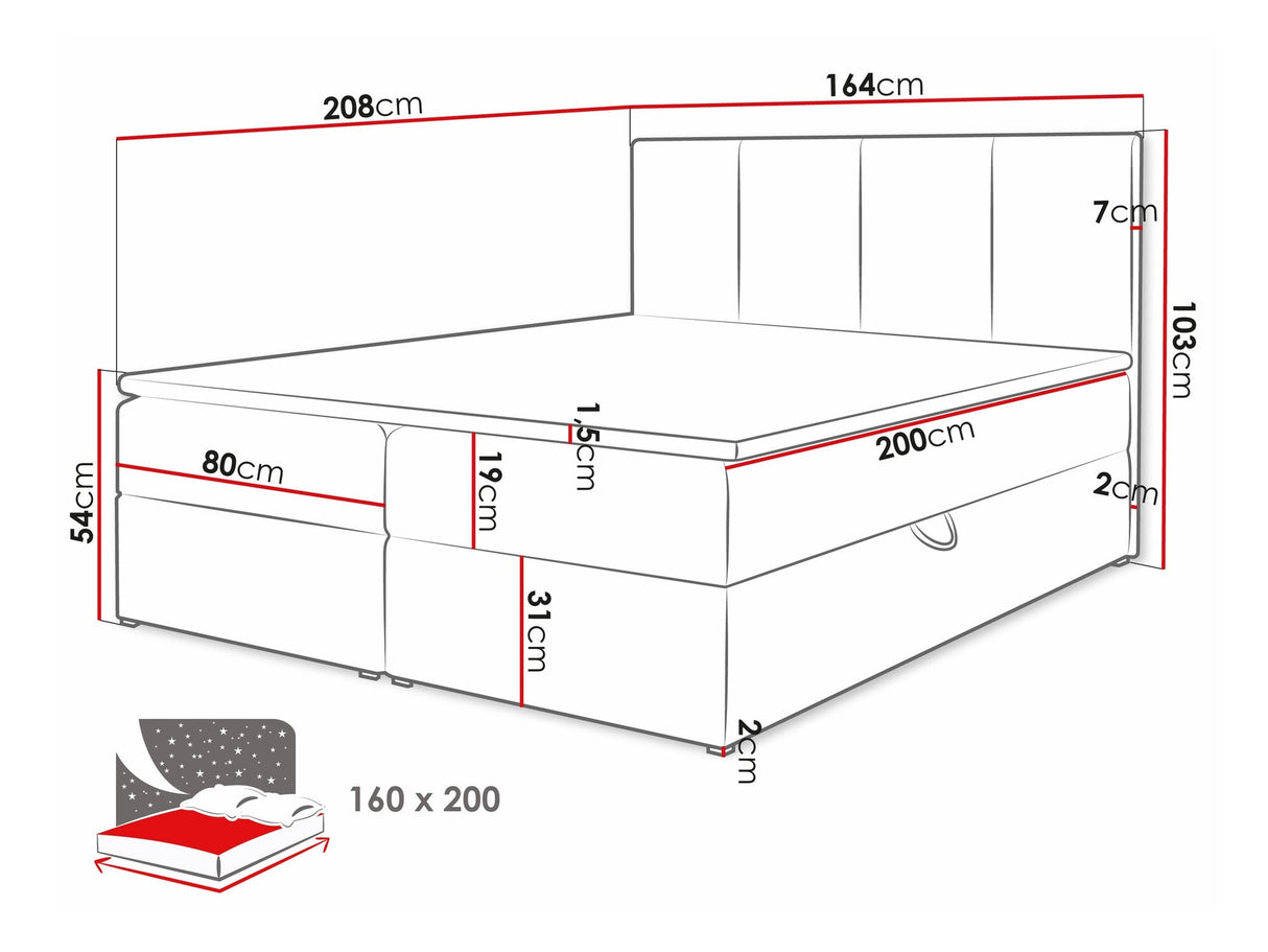 Cama continental 263501