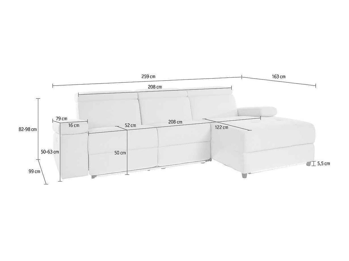 Sillón reclinable de ángulo suave 456612