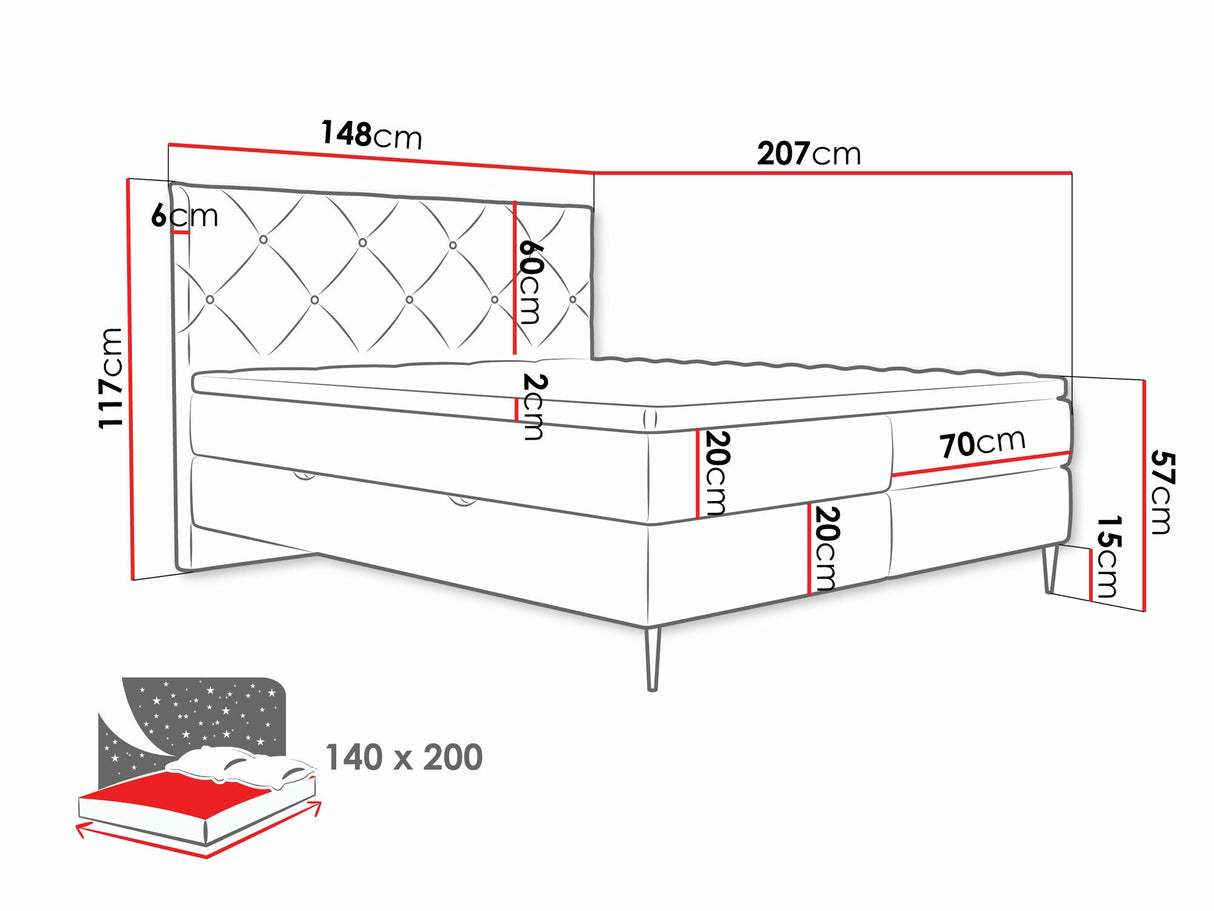 Cama continental 580562