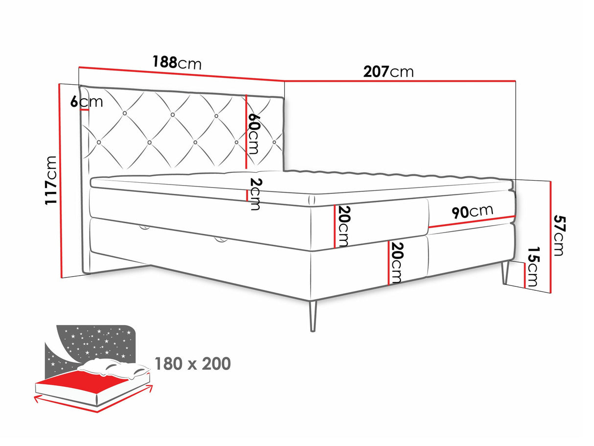 Cama continental 580562
