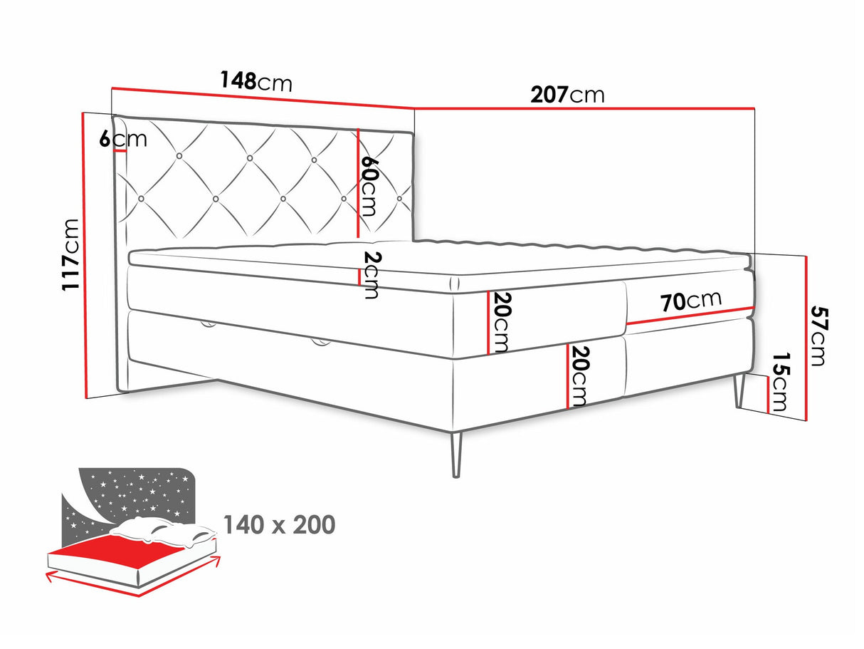 Cama continental 580562