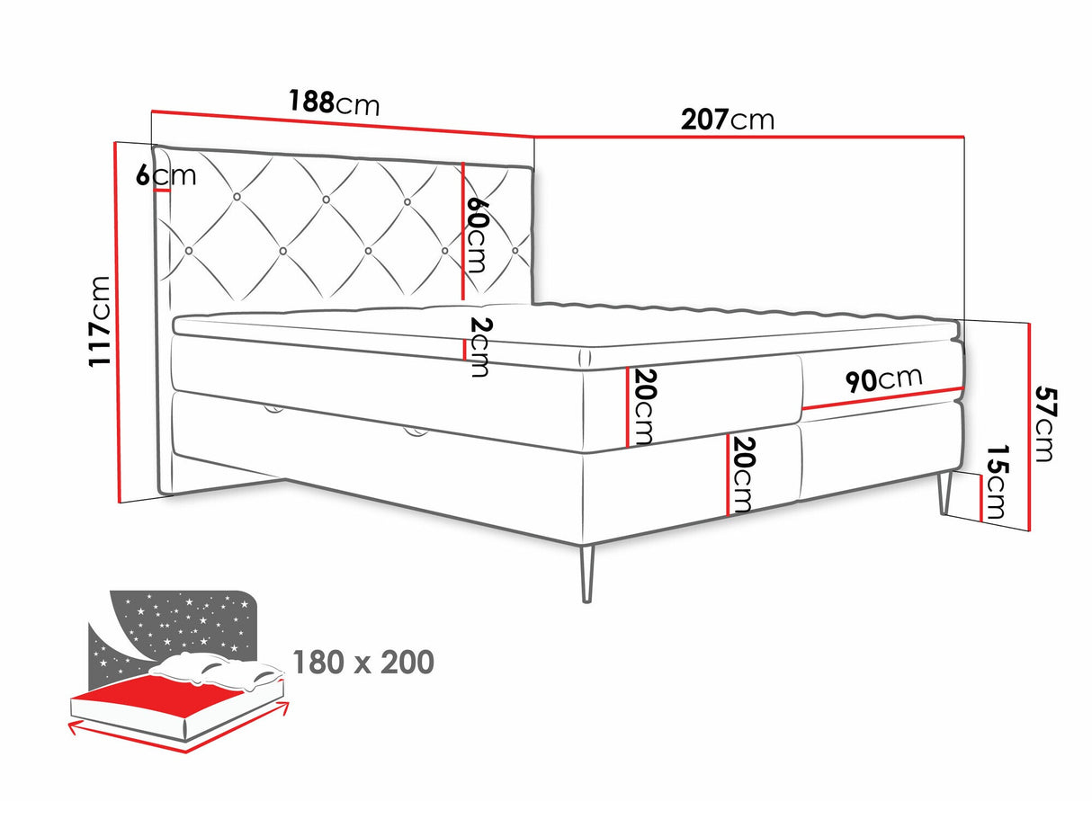 Cama continental 580562