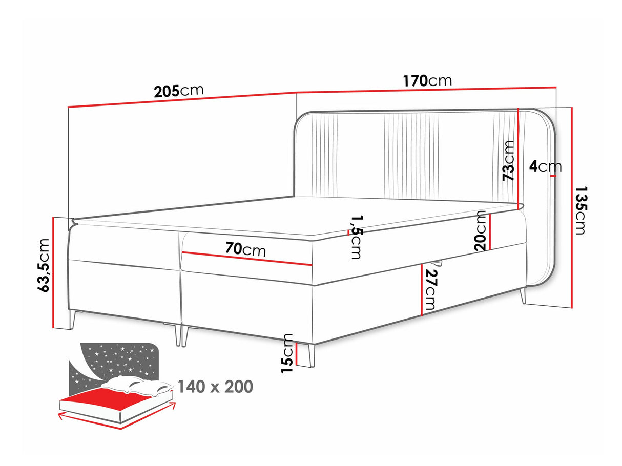 Cama continental 582487