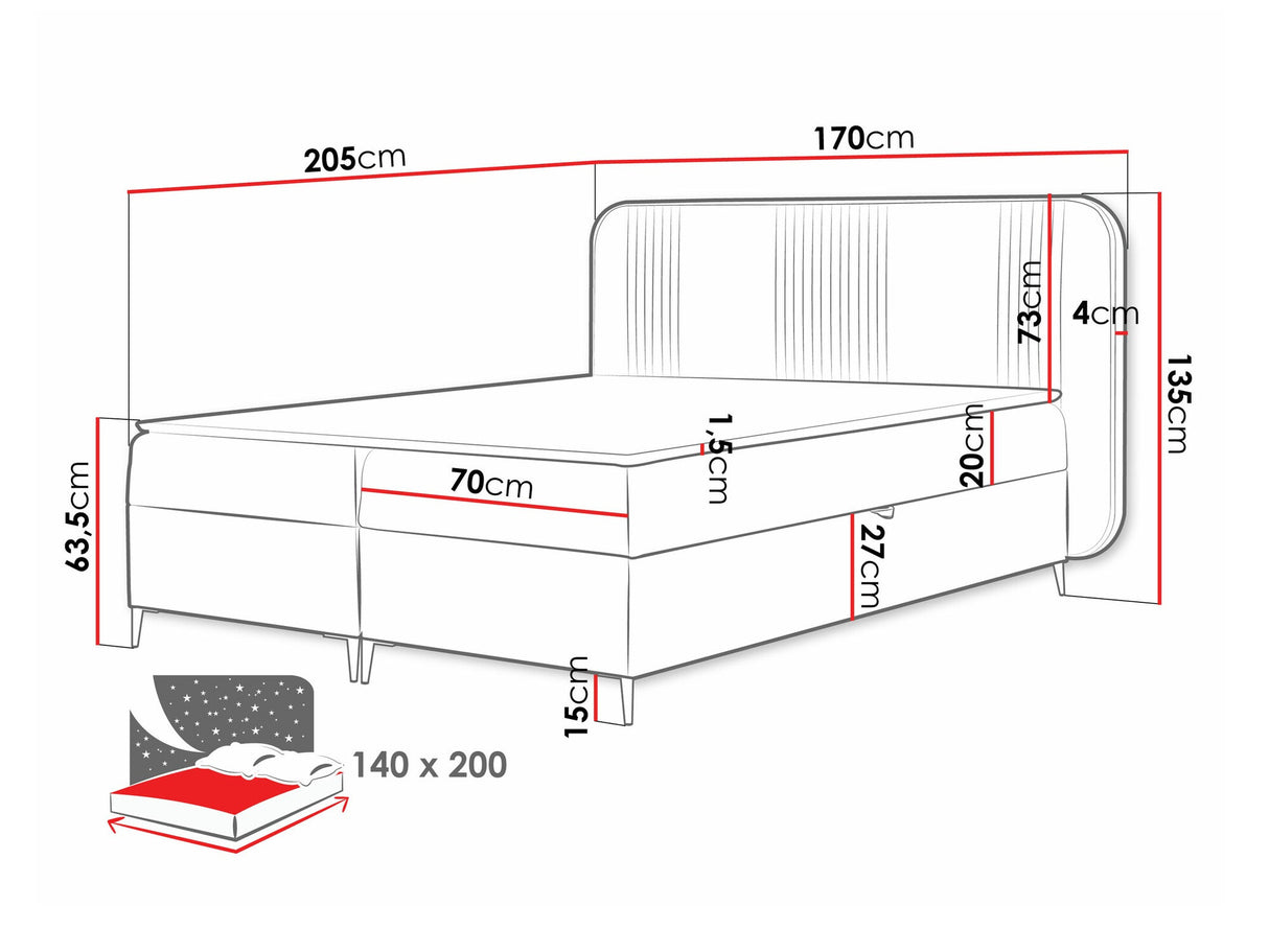 Cama continental 582487