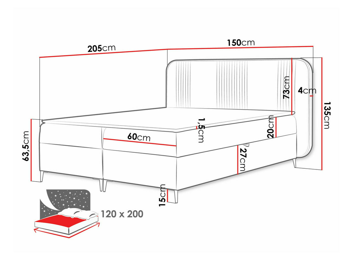 Cama continental 582487