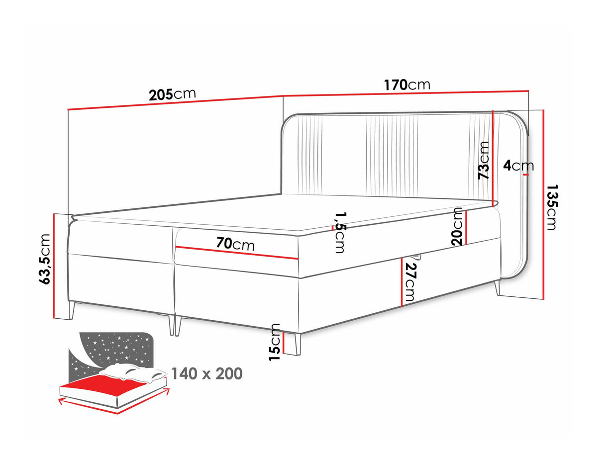 Cama continental 582487