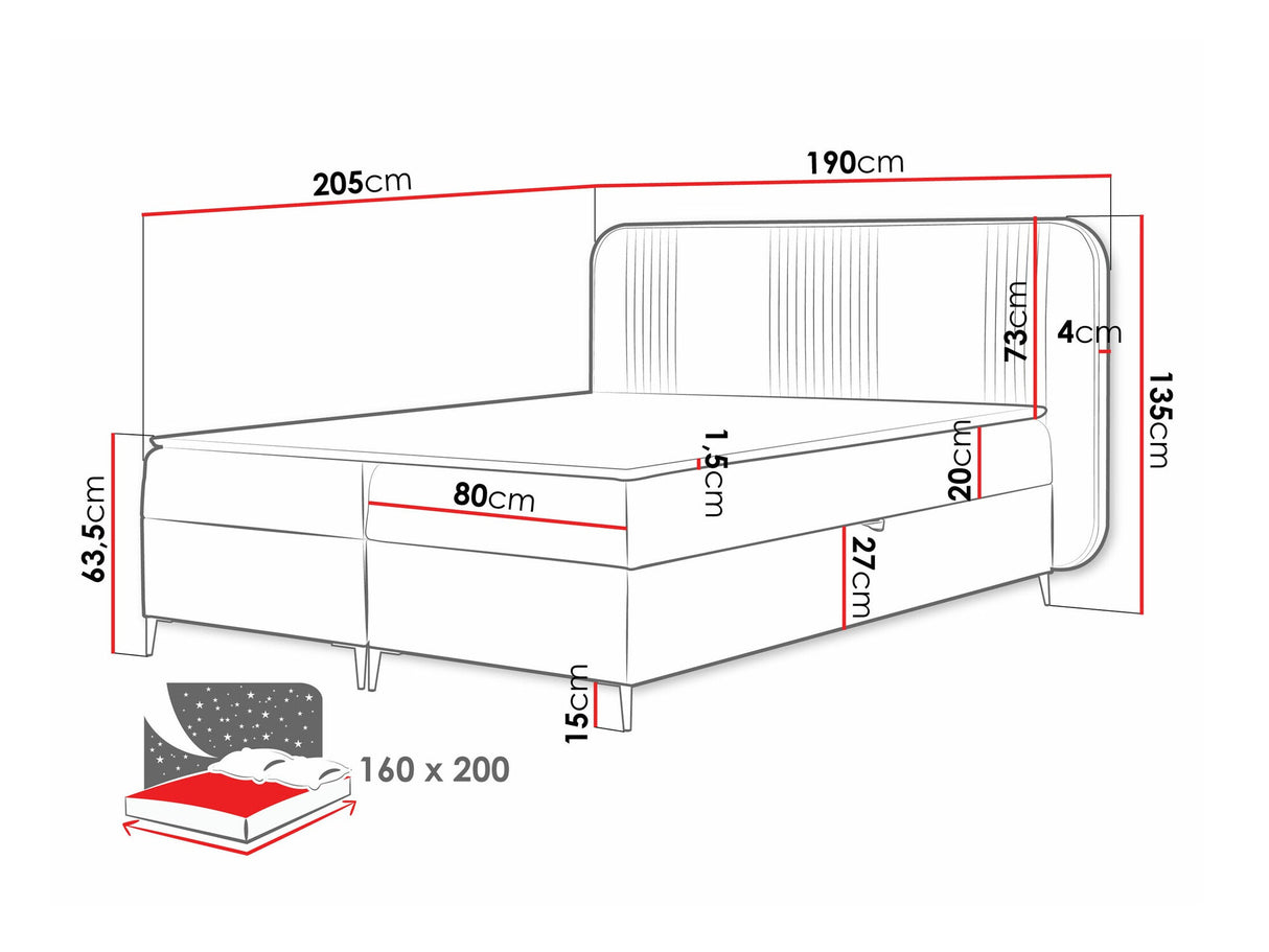 Cama continental 582487