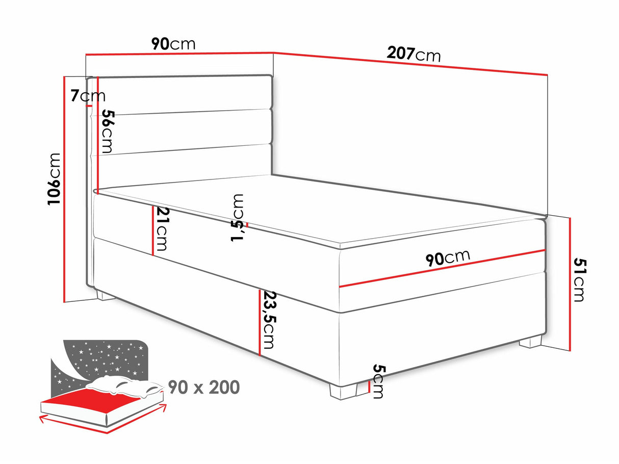 Cama continental 587248