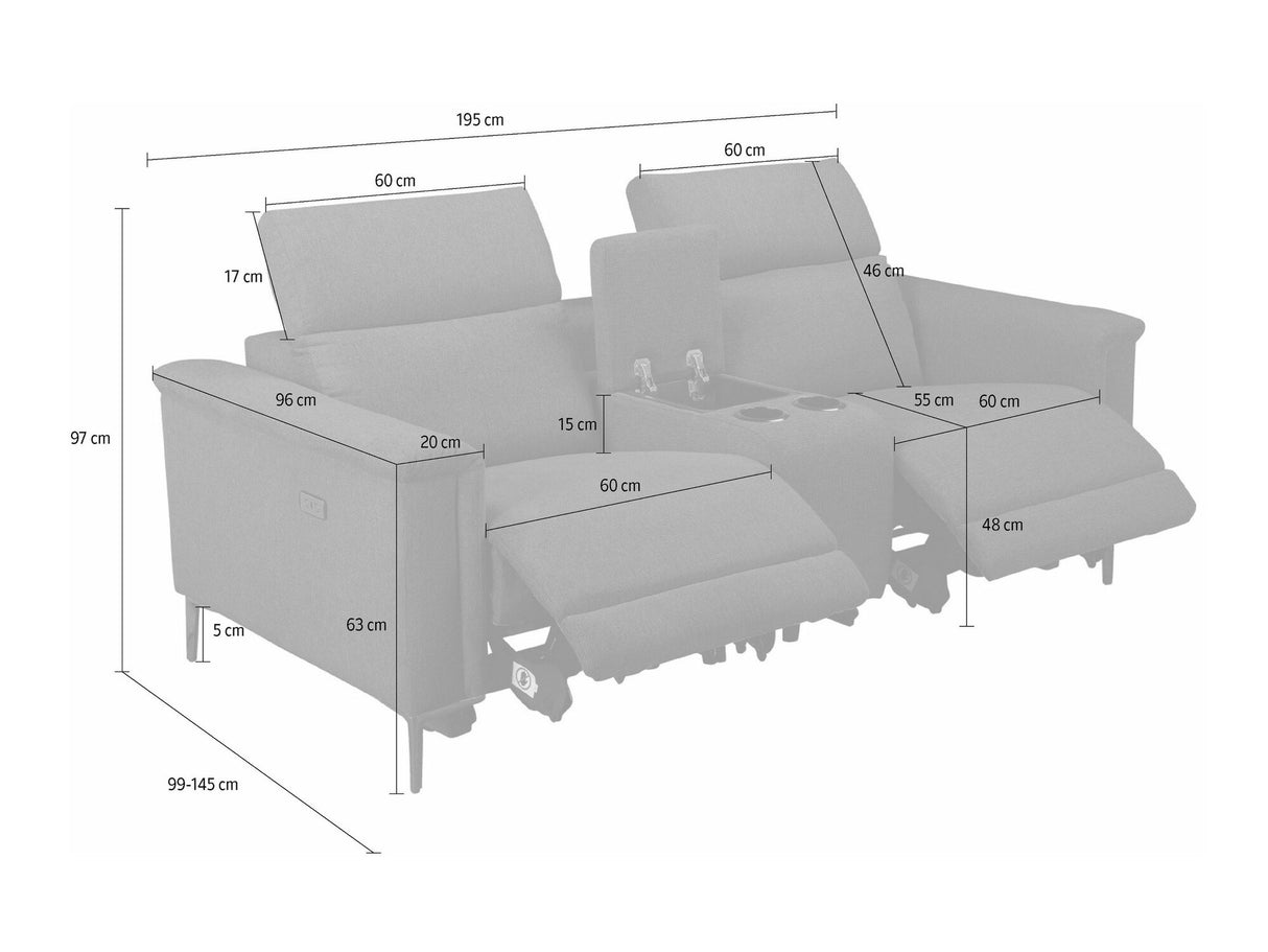 Sofá reclinable 591478