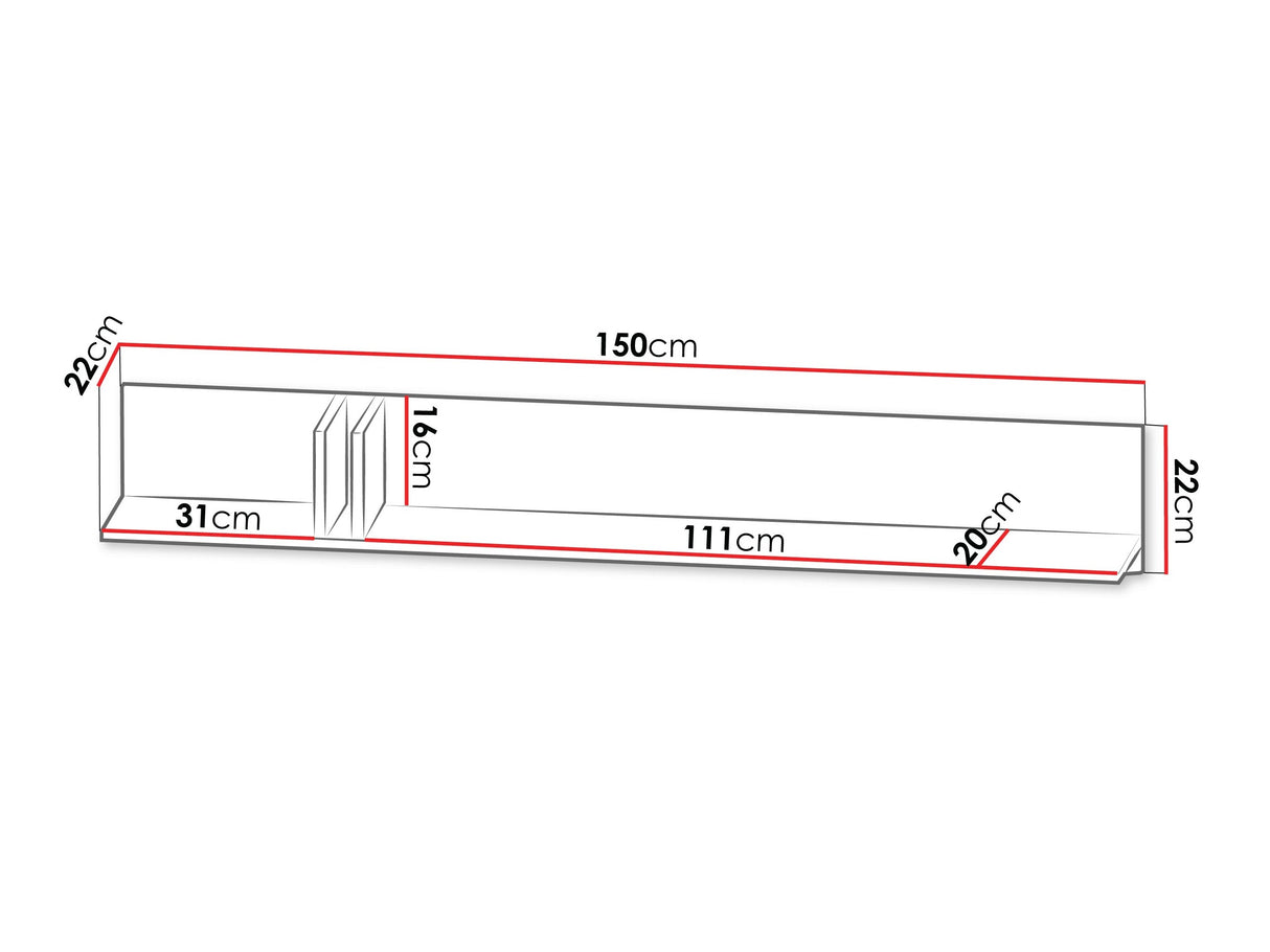 Estantería de pared 593071