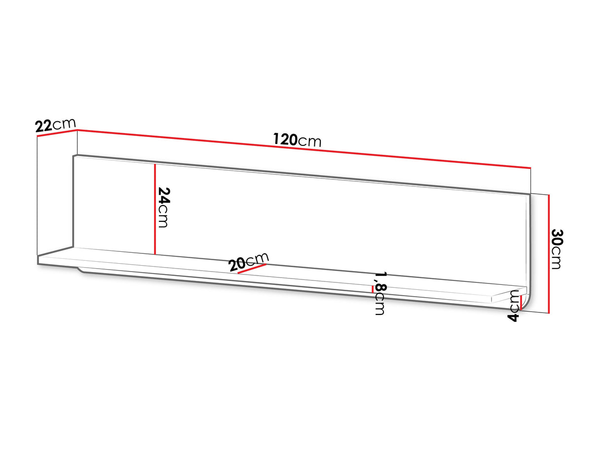 Estantería de pared 593276