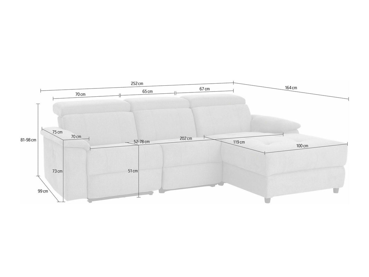 Sillón reclinable de ángulo suave 597610