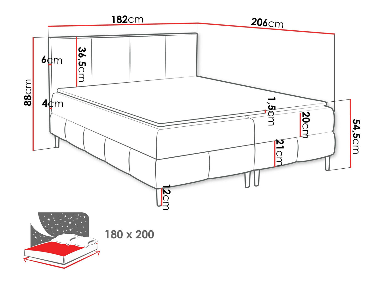 Cama continental 599117